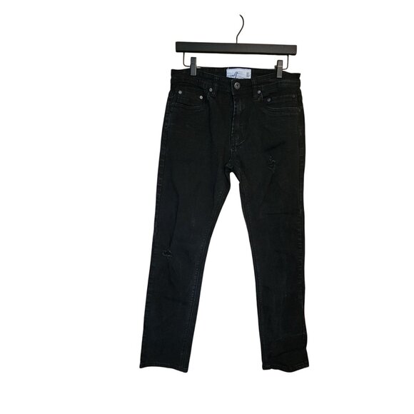 Paper Denim & Cloth Black Slim Fit Jeans 30x30 Mens - Picture 1 of 3